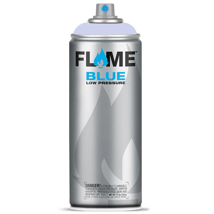 Flame Blue Spray Paint 400ml - Cool & Neutral Tones - Front View Of Lavender